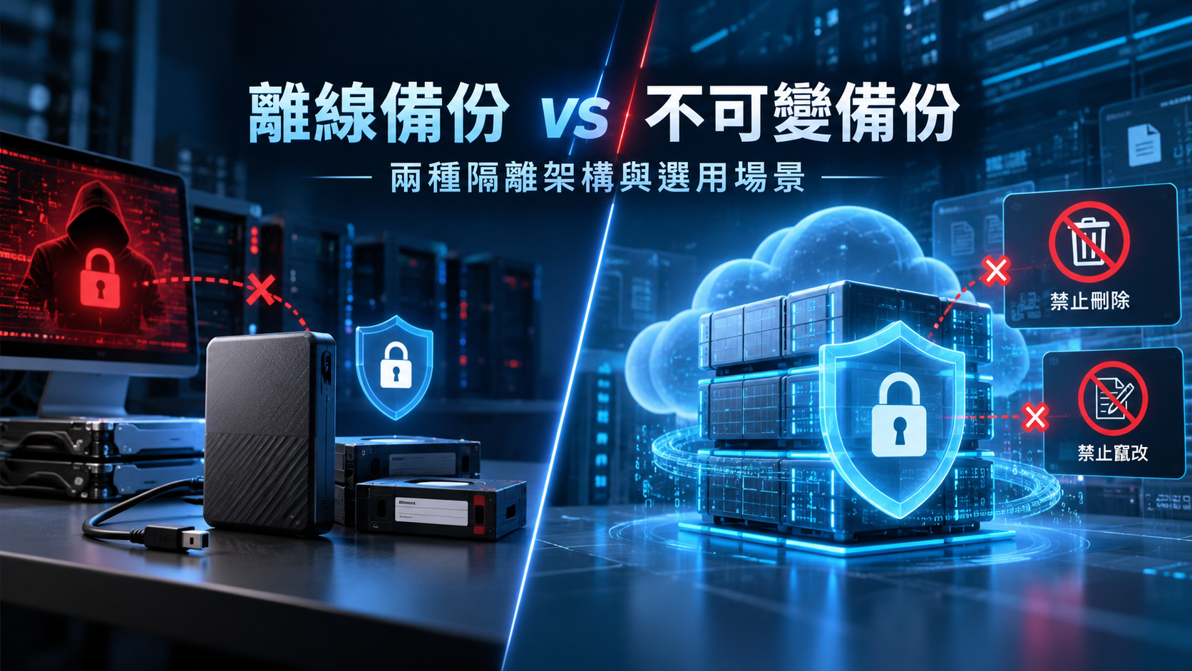 You are currently viewing 離線備份與不可變備份差異是什麼？兩種隔離架構與選用場景